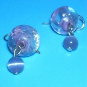 💥5/$10💥 Silver-tone purple Earrings Pre-owned